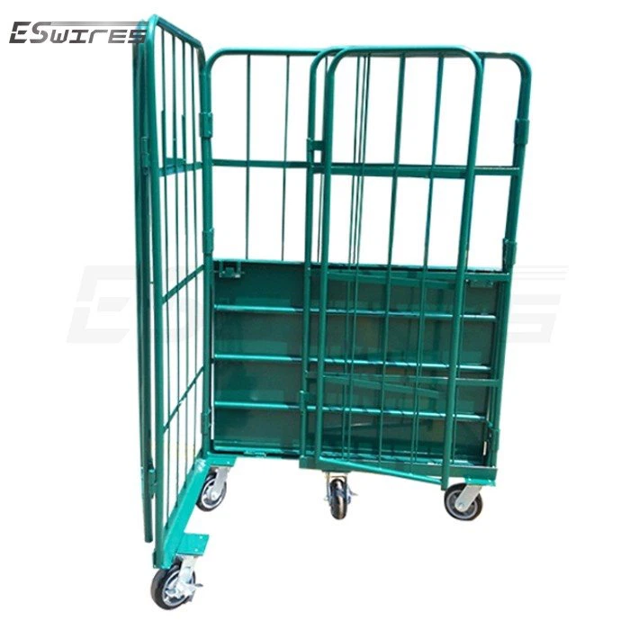 heavy duty warehouse trolley fold